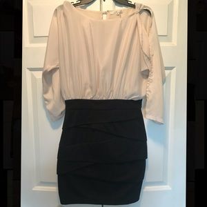 White and Black Dress